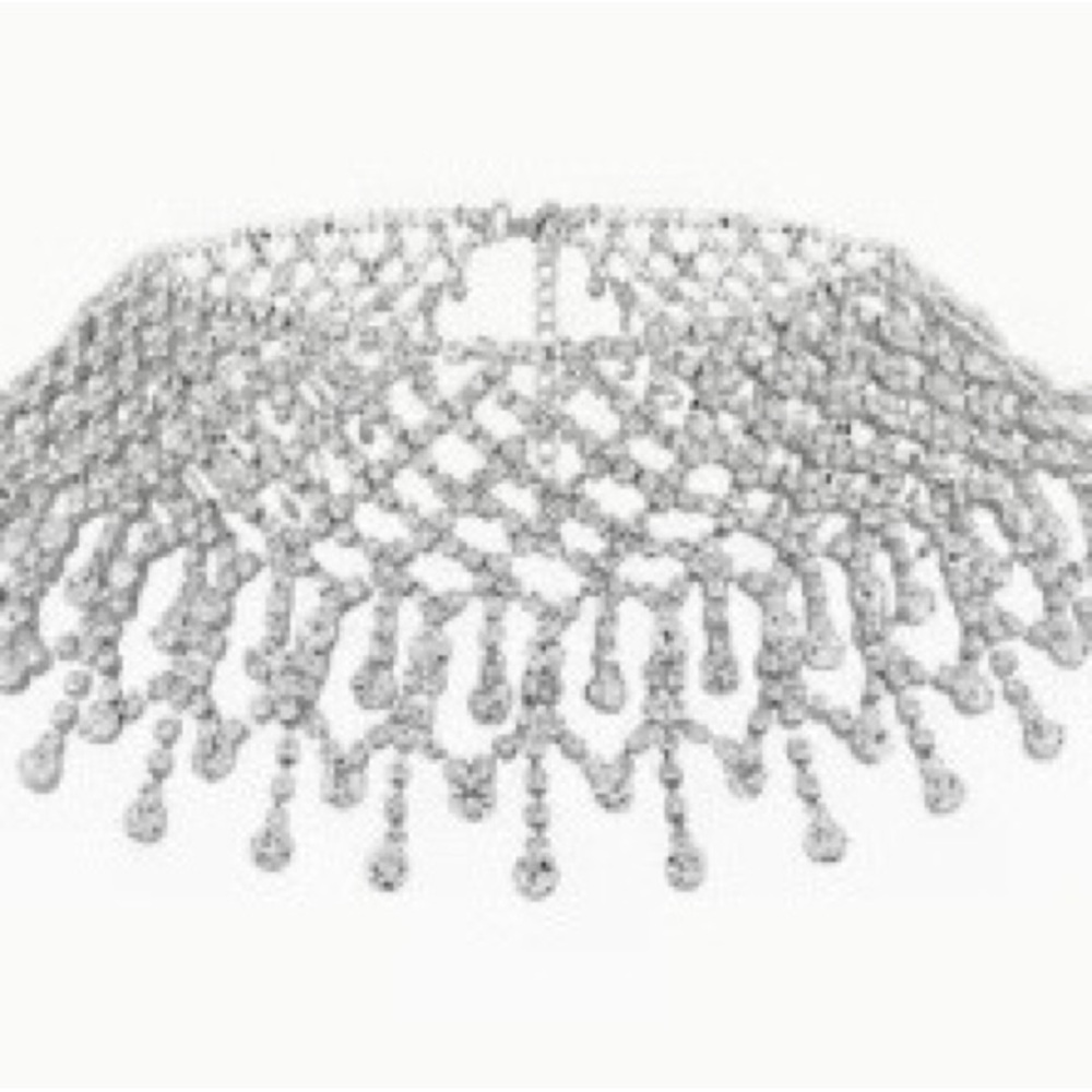 Dazzling Silver Chandelier Necklace